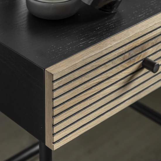 Helena Wooden Bedside Cabinet With 1 Drawer In Natural