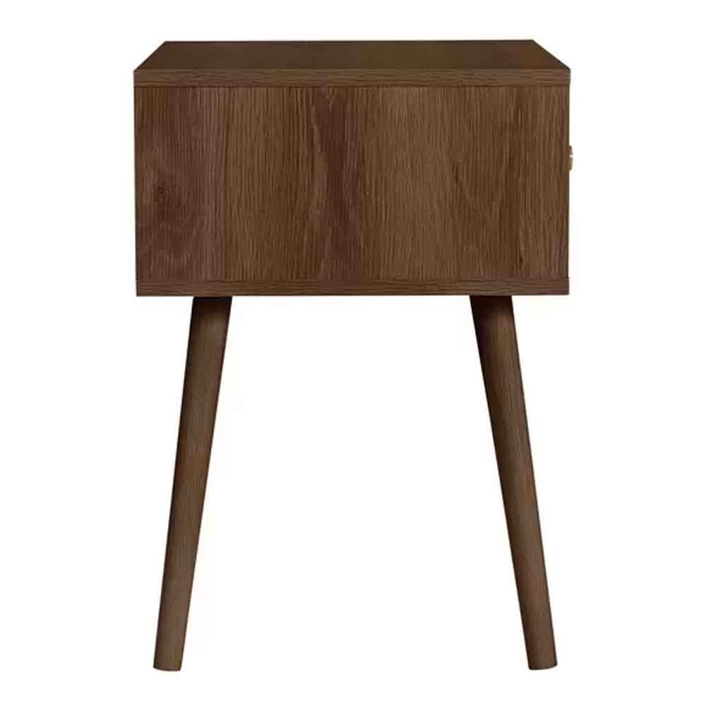 Helena Wooden Bedside Cabinet With 1 Drawer in Walnut