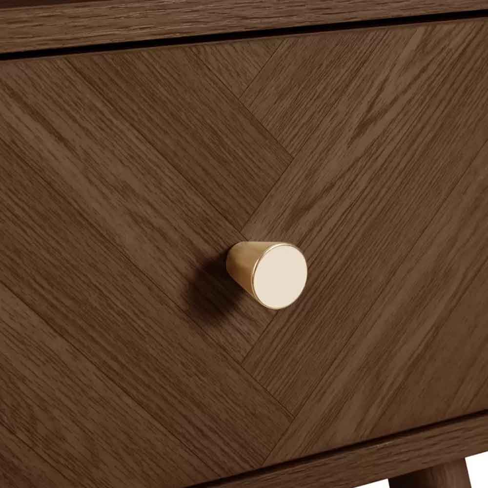 Helena Wooden Bedside Cabinet With 1 Drawer in Walnut