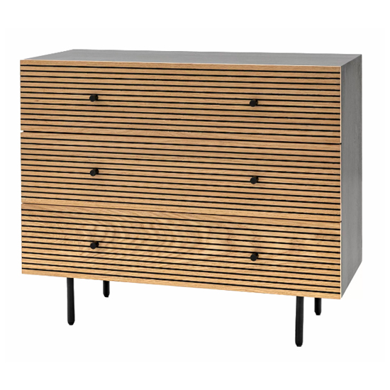 Helena Wooden Chest Of 3 Drawers In Natural