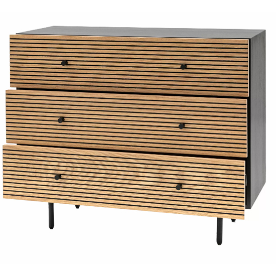 Helena Wooden Chest Of 3 Drawers In Natural