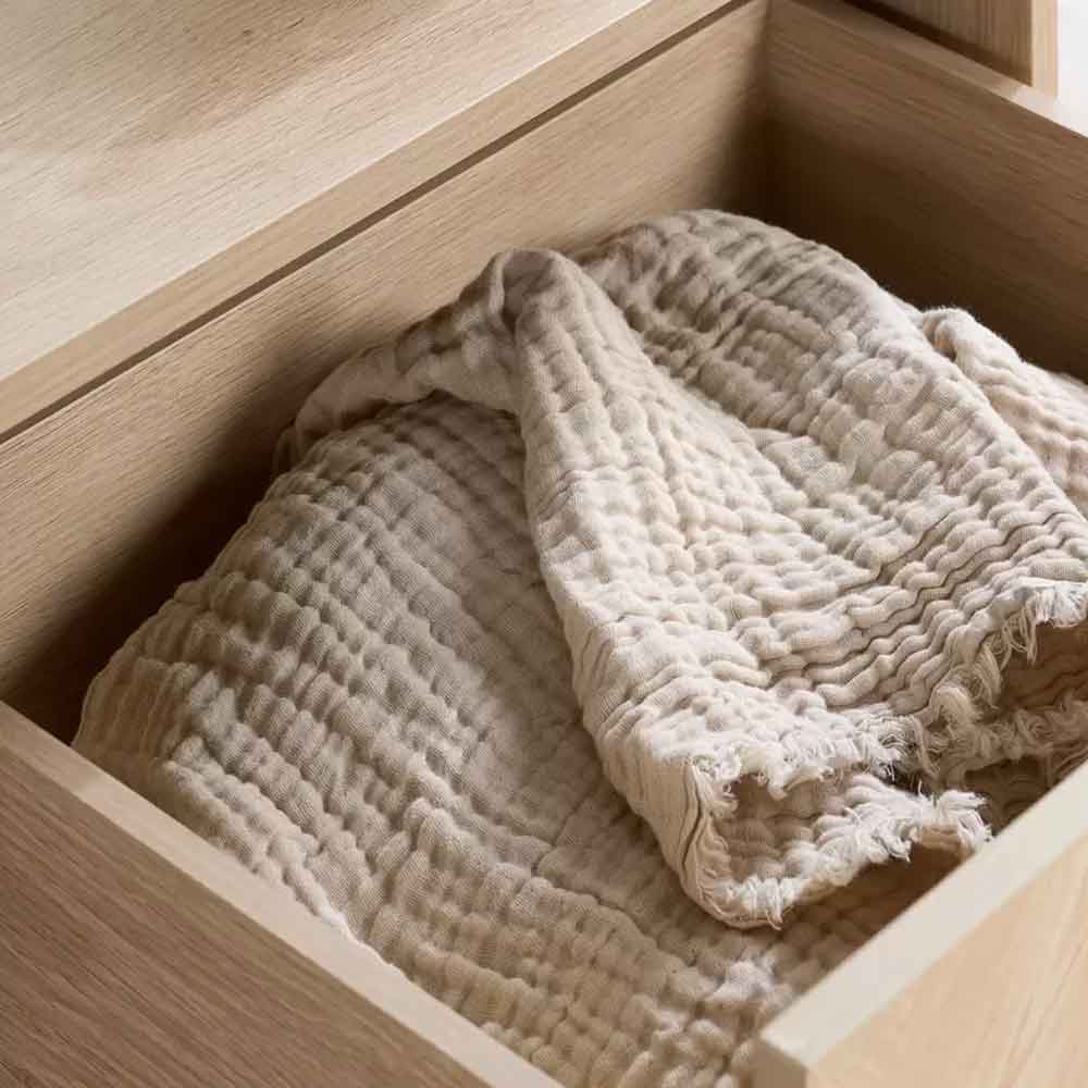 Helena Wooden Coffee Table with 1 Drawer in Oak