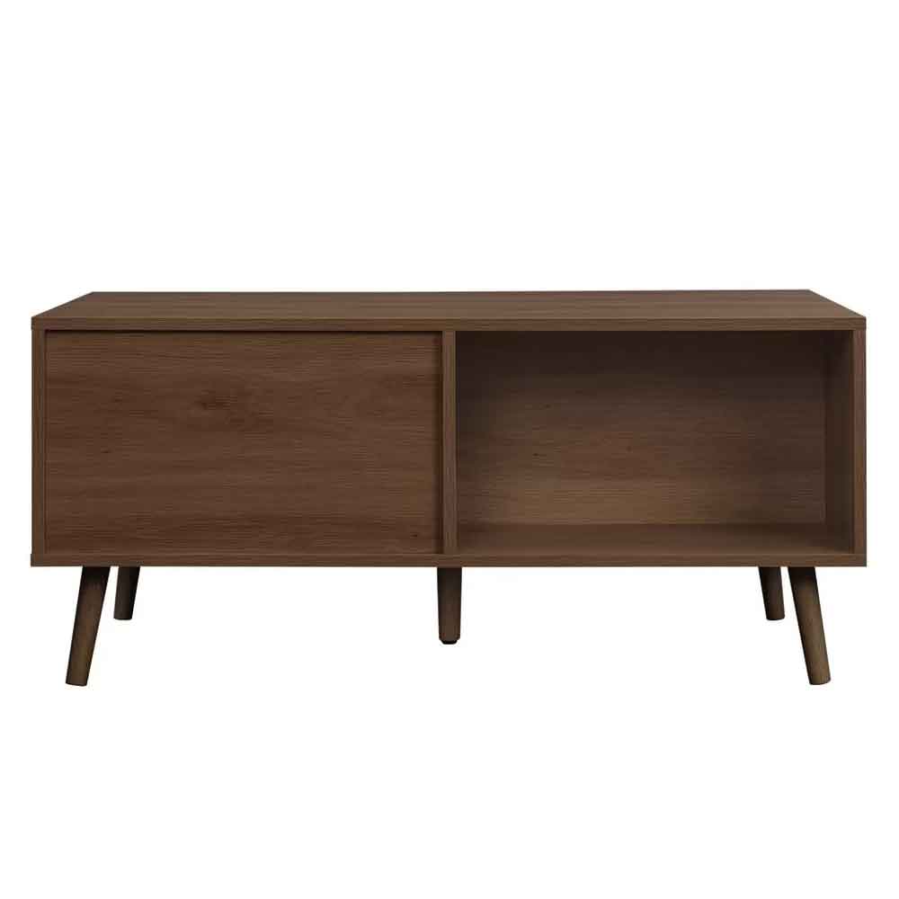 Helena Wooden Coffee Table with 1 Drawer in Walnut