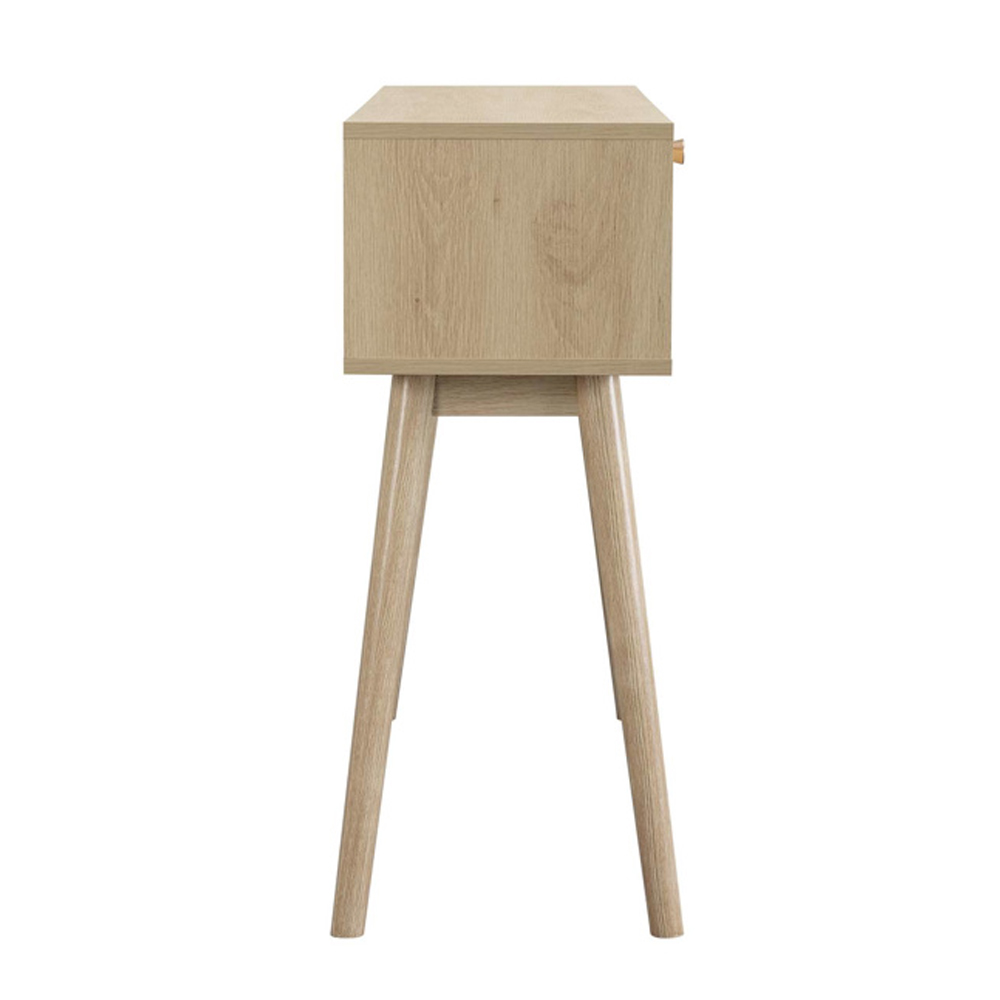 Helena Wooden Console Table with 2 Drawers in Oak