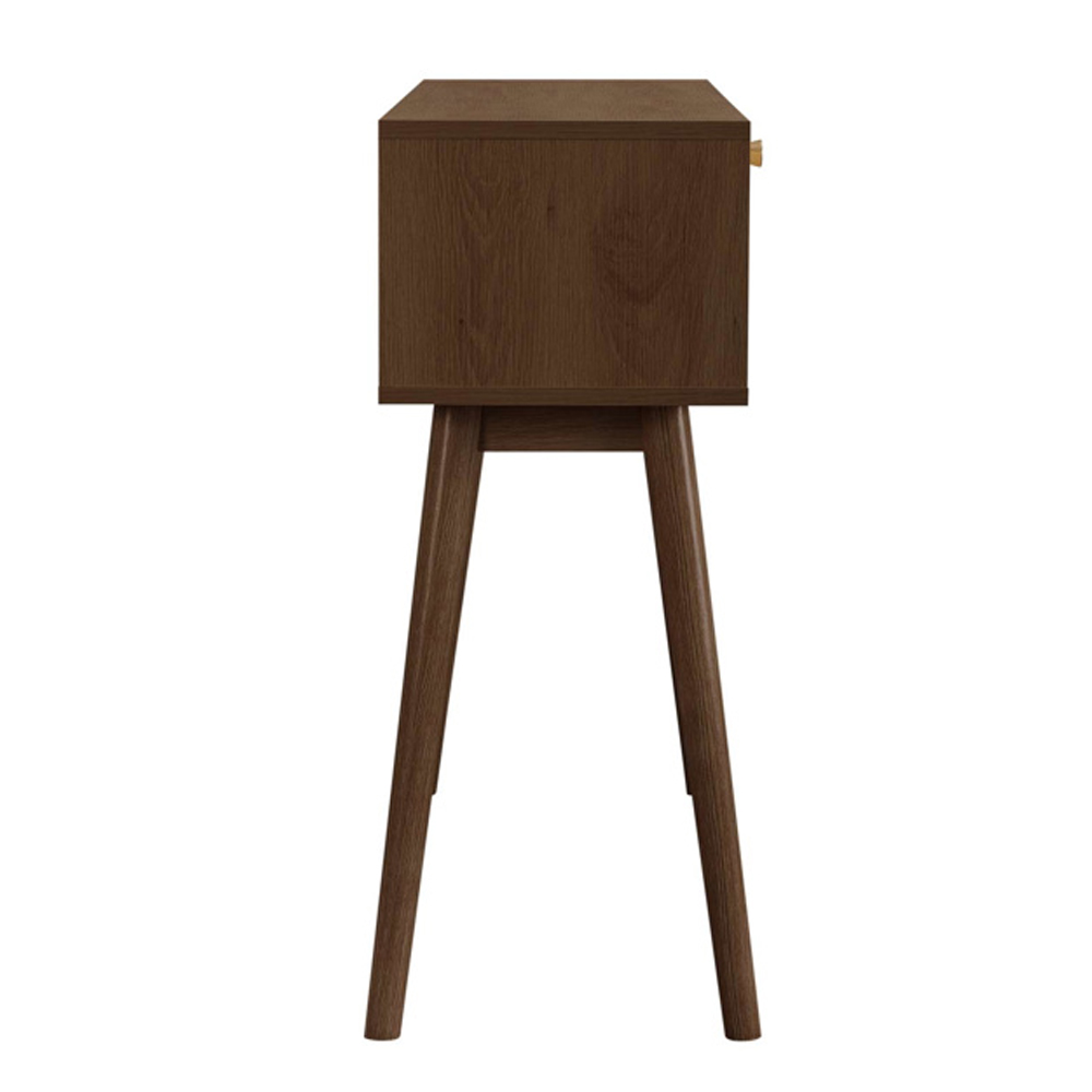 Helena Wooden Console Table with 2 Drawers in Walnut
