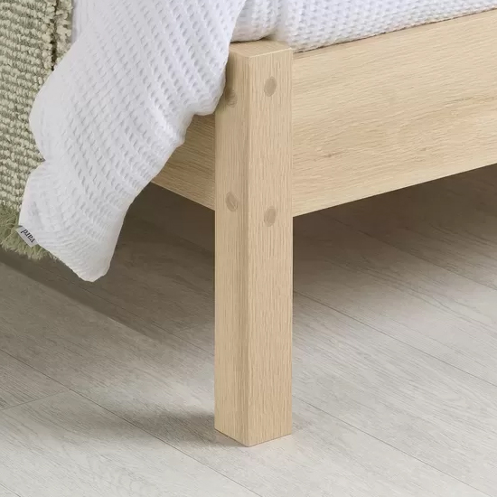 Helena Wooden Double Bed In Oak
