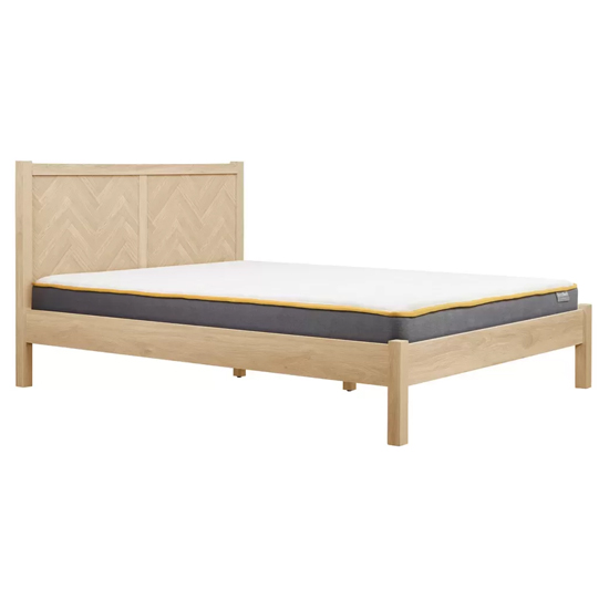 Helena Wooden Double Bed In Oak
