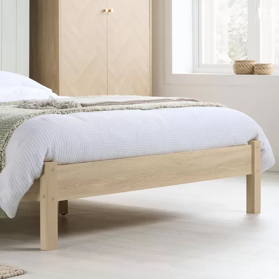 Helena Wooden King Size Bed In Oak