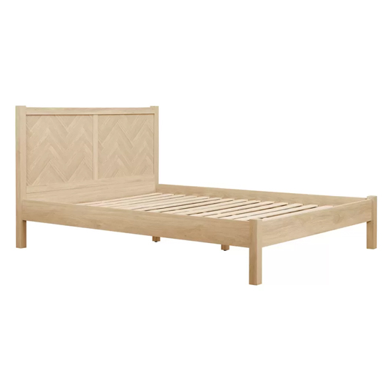 Helena Wooden King Size Bed In Oak