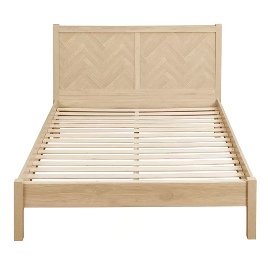 Helena Wooden King Size Bed In Oak