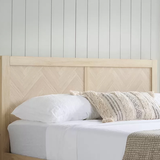 Helena Ottoman Wooden King Size Bed In Oak