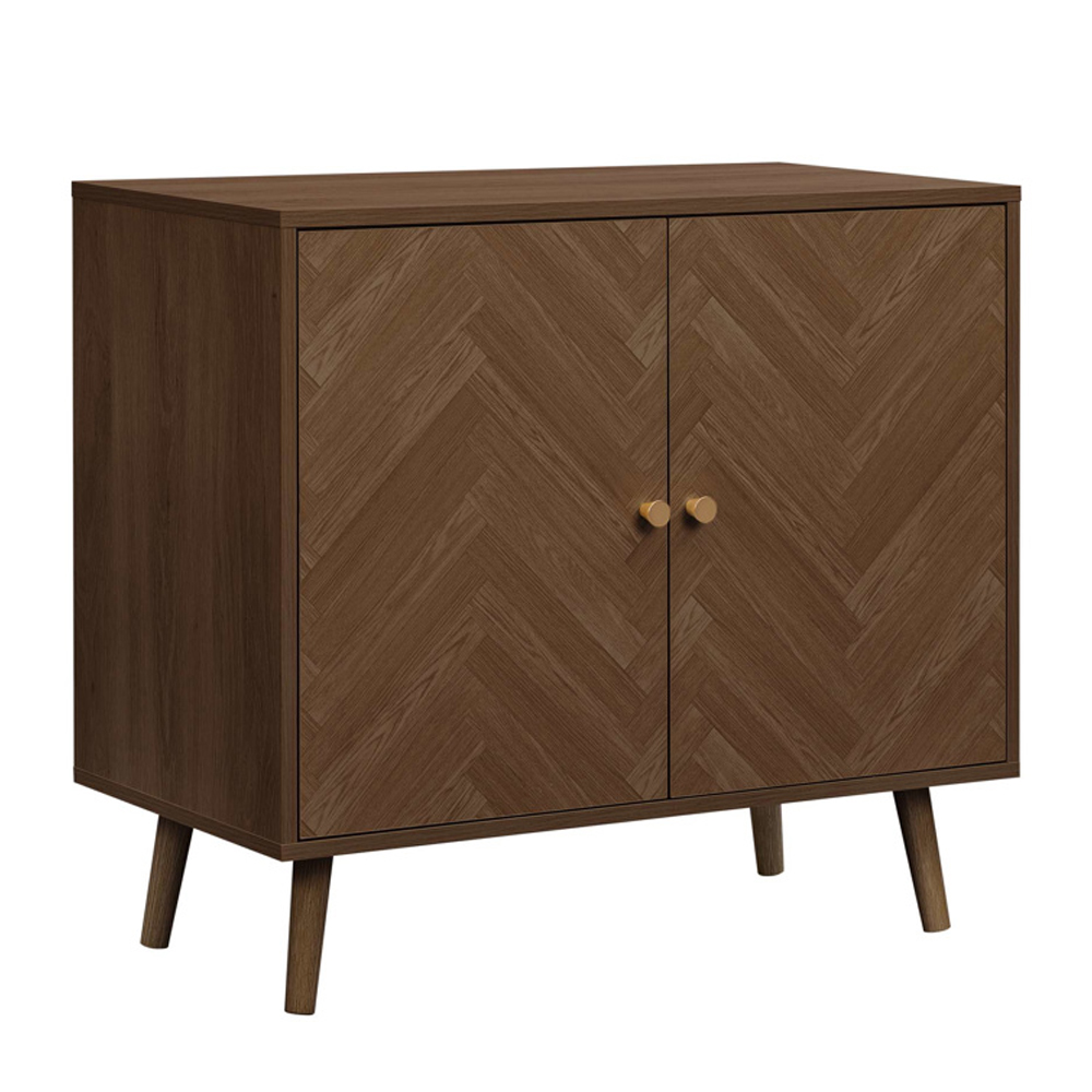 Helena Wooden Storage Cabinet with 2 Doors in Walnut