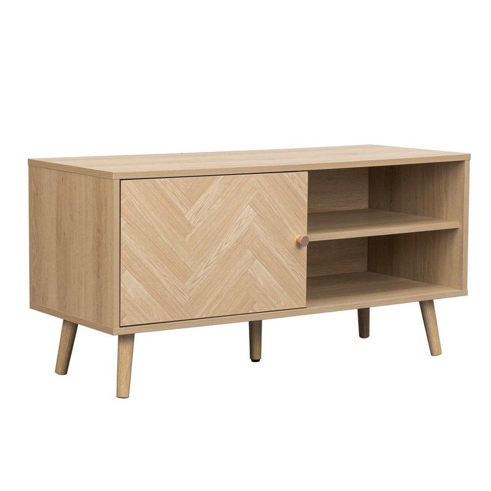 Helena Wooden TV Stand with 1 Door in Oak