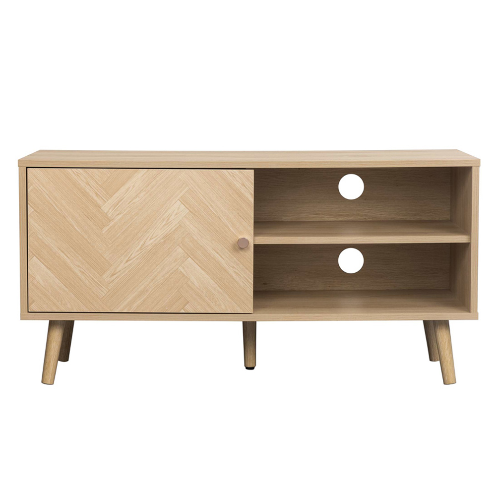 Helena Wooden TV Stand with 1 Door in Oak
