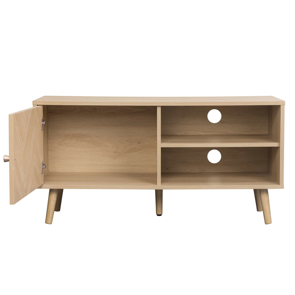 Helena Wooden TV Stand with 1 Door in Oak