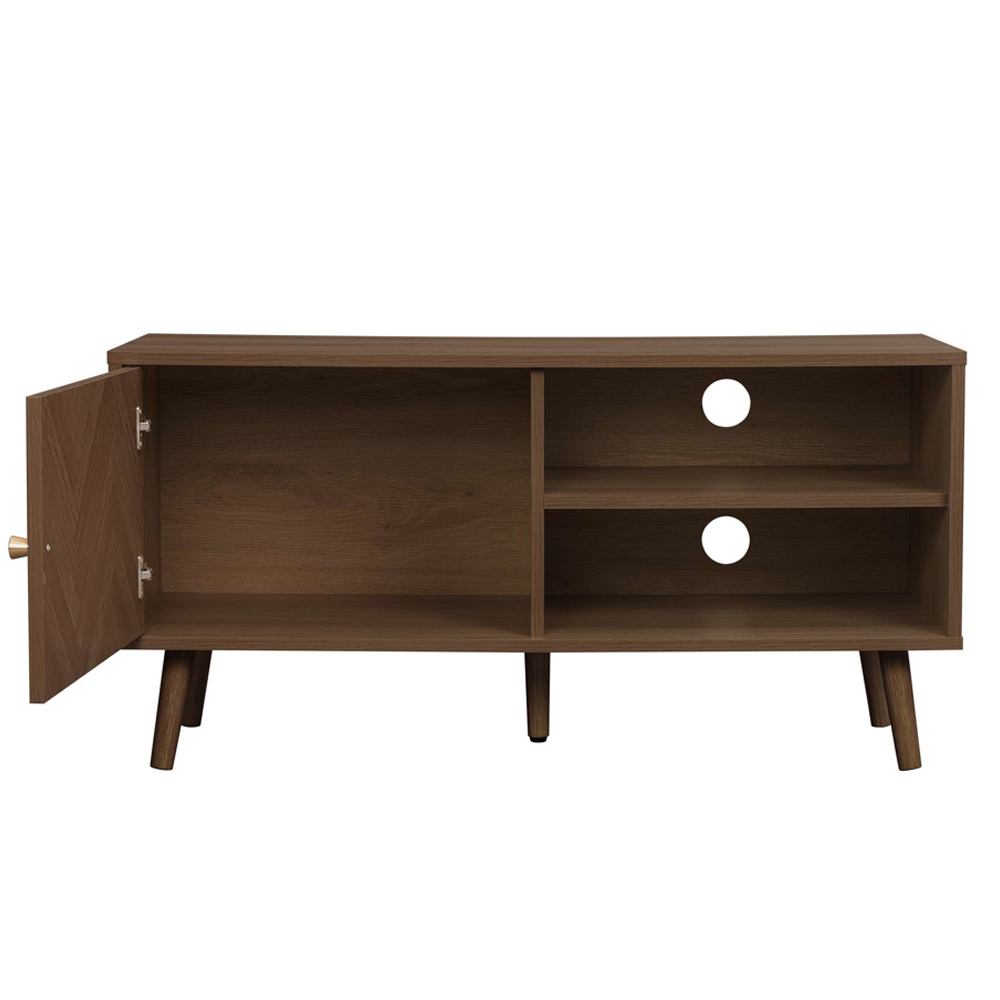 Helena Wooden TV Stand with 1 Door in Walnut