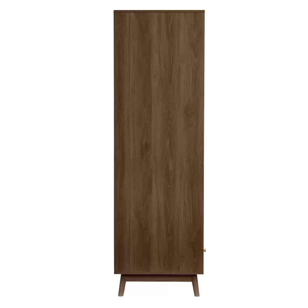 Helena Wooden Wardrobe With 2 Doors 1 Drawer in Walnut
