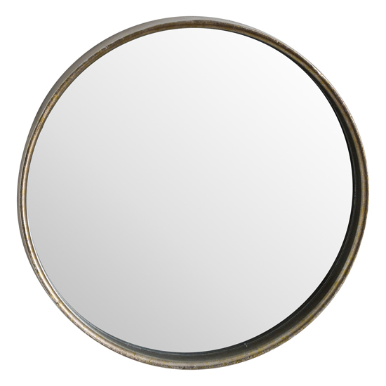 Hellions Small Narrow Edged Wall Mirror In Antique Bronze Frame FiF