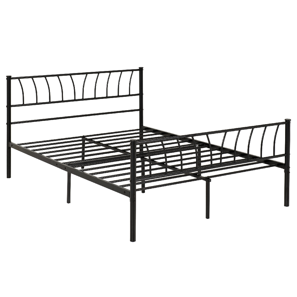 Helotes Metal Double Bed In Black