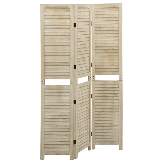 Photo of Helsa wood paulownia 3 panels 105cm x 165cm room divider