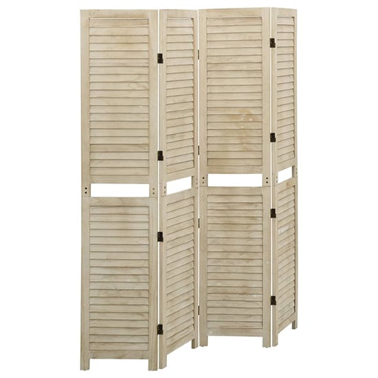 Photo of Helsa wood paulownia 4 panels 140cm x 165cm room divider