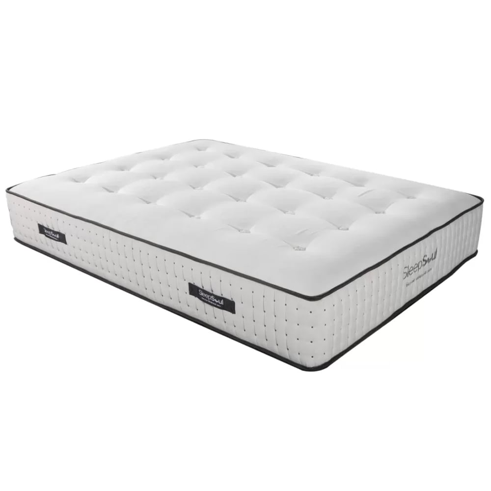Helsinki Fabric Double Mattress In White