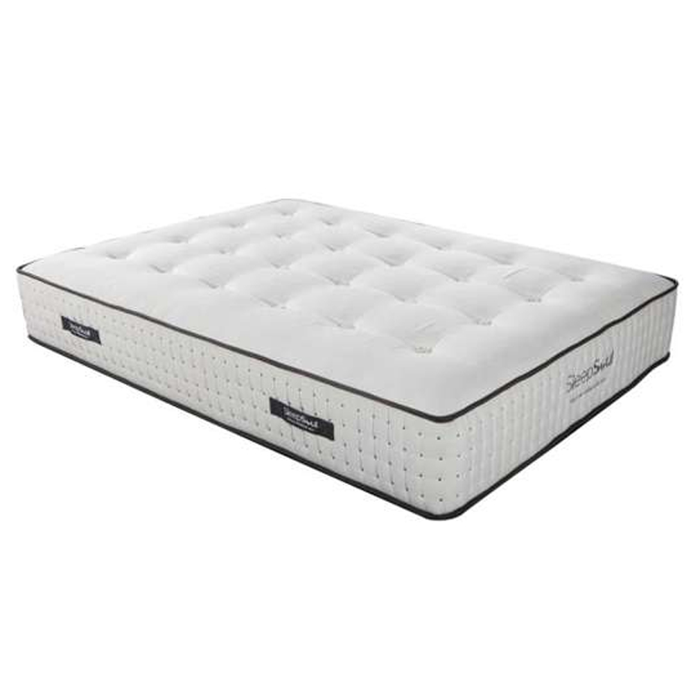 Helsinki Fabric King Size Mattress In White