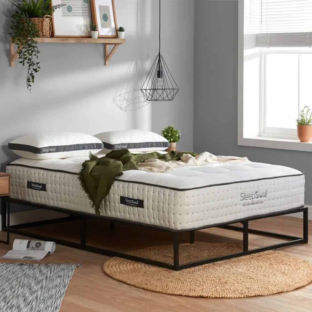 Helsinki Fabric King Size Mattress In White