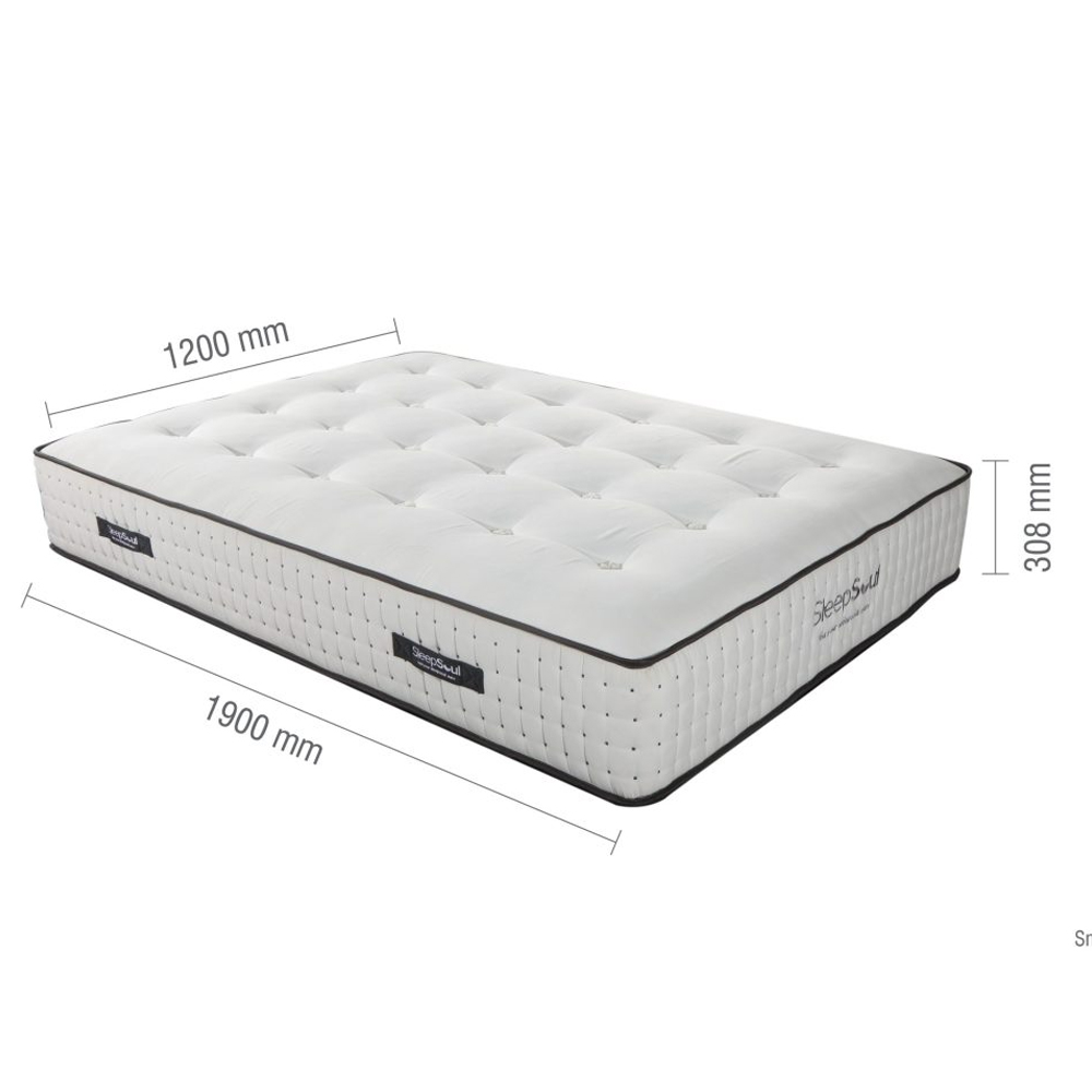 Helsinki Fabric Small Double Mattress In White