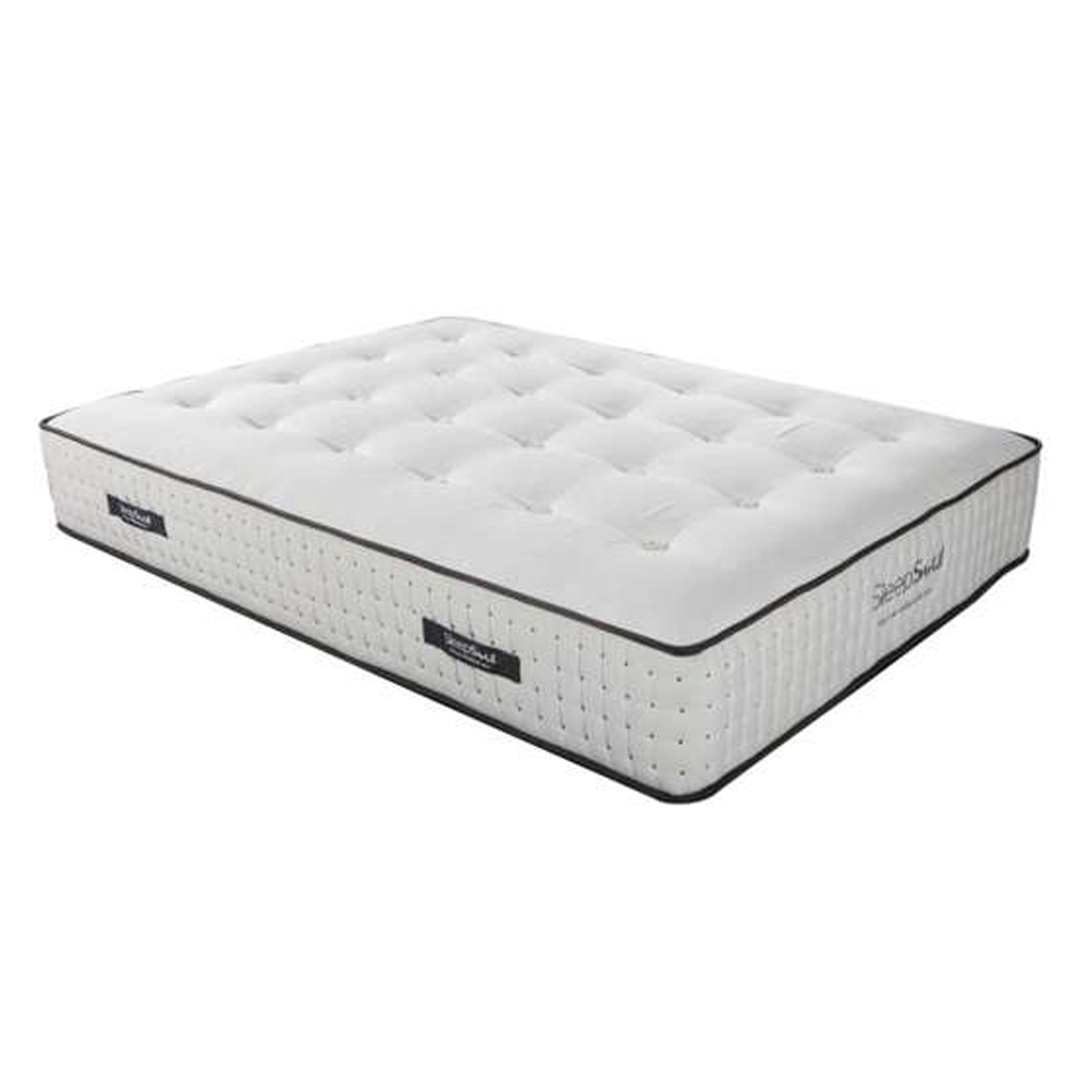 Helsinki Fabric Super King Size Mattress In White