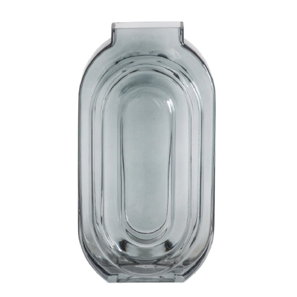 Helsinki Glass Decorative Vase In Grey