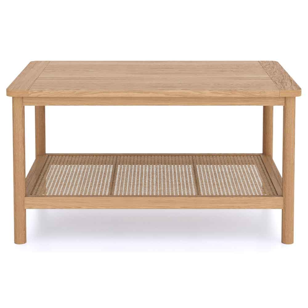Helvane Solid Wood Coffee Table in Oak