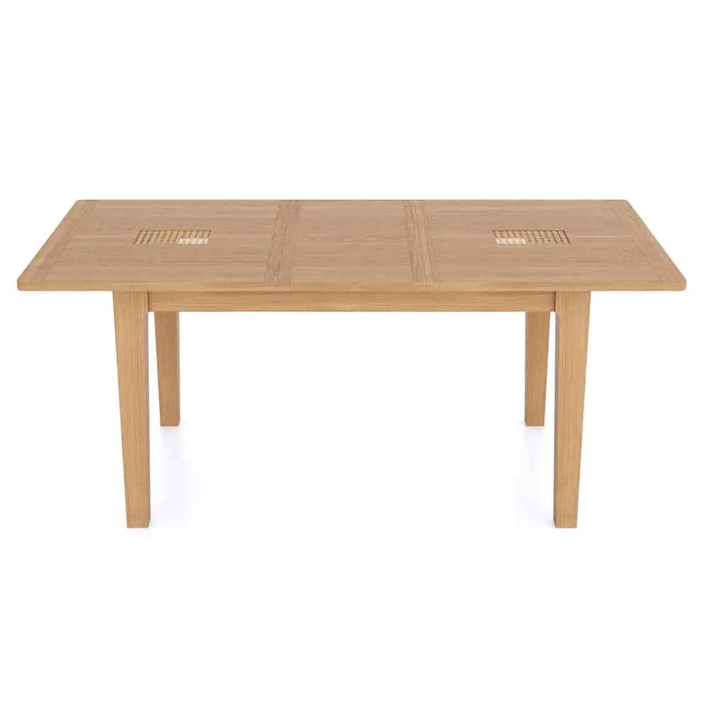 Helvane Solid Wood Extending Dining Table in Oak