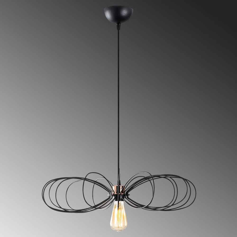 Hemdem Metal Ceiling Pendant Light in Black