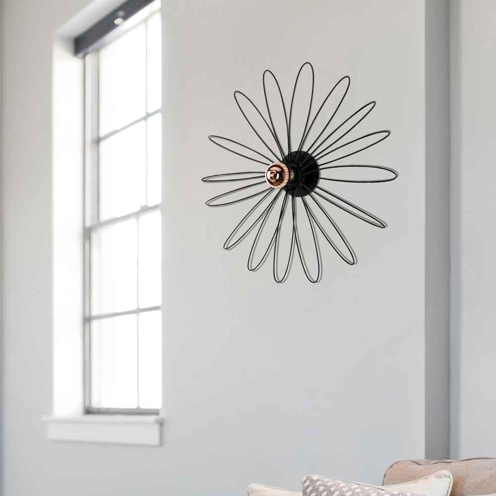 Hemdem Metal Wall Lamp in Black