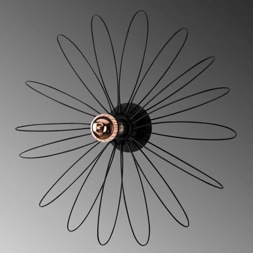 Hemdem Metal Wall Lamp in Black