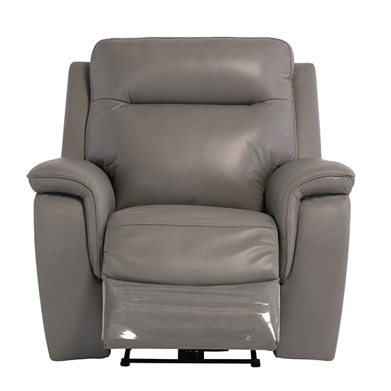 Read more about Henrika faux leather electric recliner armchair in grey