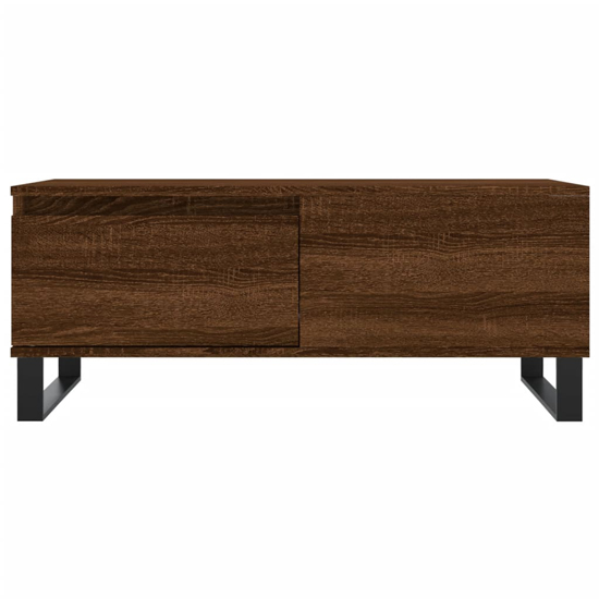 Henry Wooden Coffee Table With 1 Drawer In Brown Oak