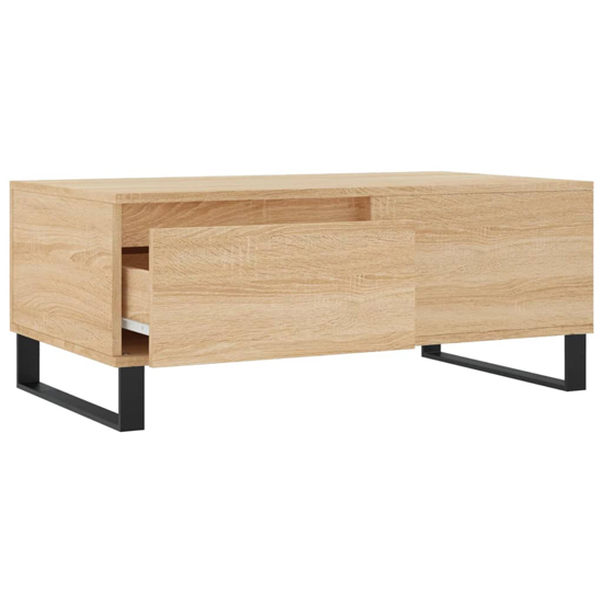 Henry Wooden Coffee Table With 1 Drawer In Sonoma Oak