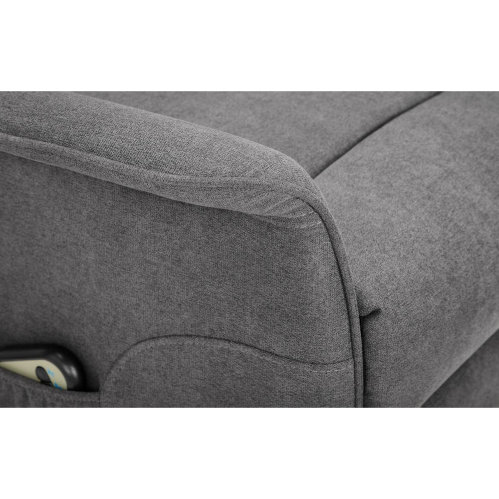 Henry Fabric Recliner Armchair In Charcoal Grey