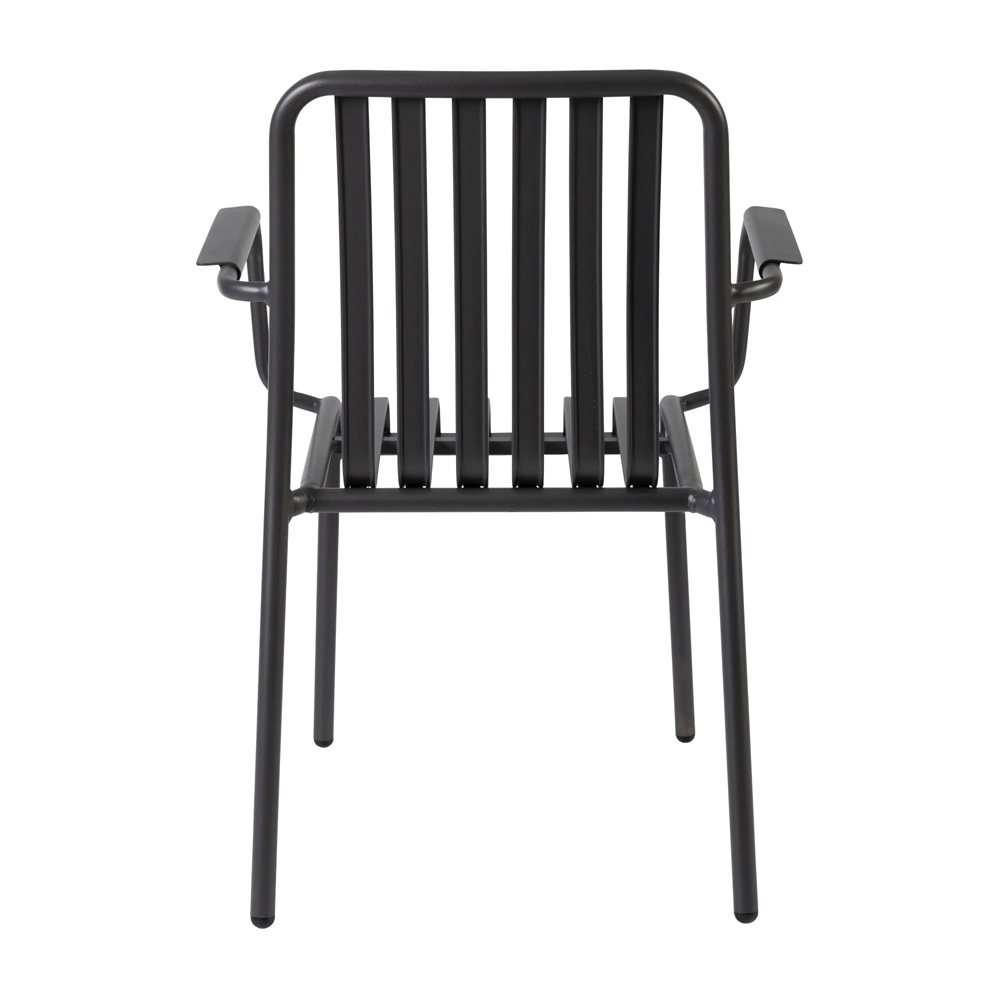 Herano Aluminium Stacking Armchair in Charcoal Grey