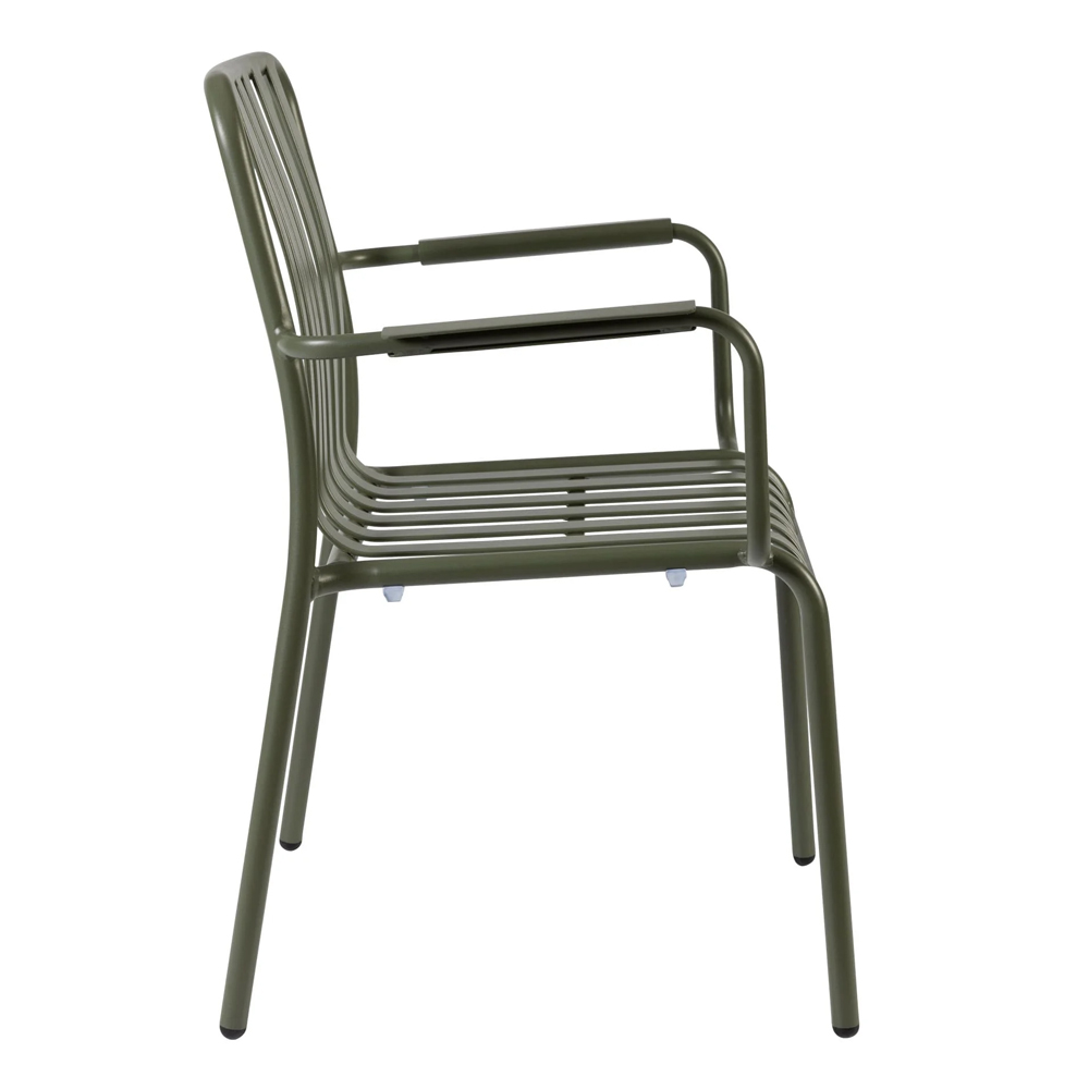 Herano Aluminium Stacking Armchair in Pine Green