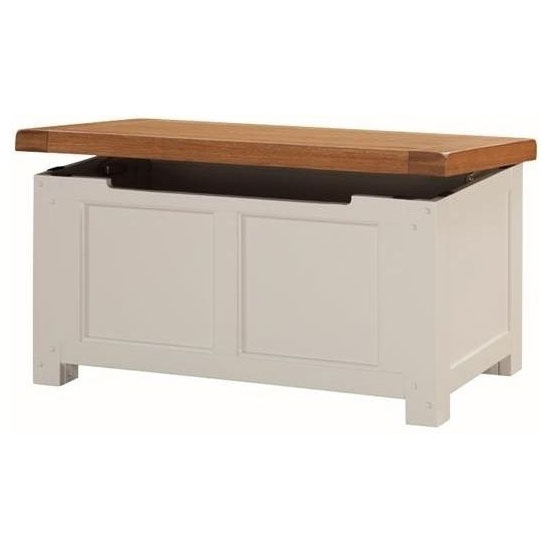 Heritage Wooden Blanket Box In Stone Painted Furniture in Fashion