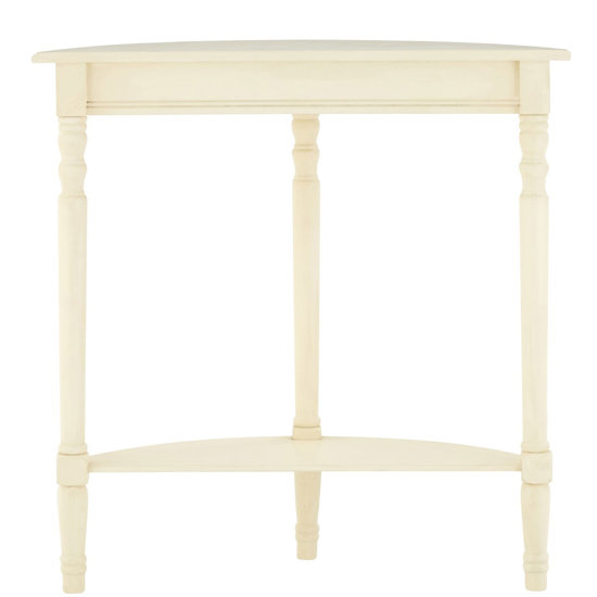 Heritox Winter Melody Rounded Console Table In Antique White