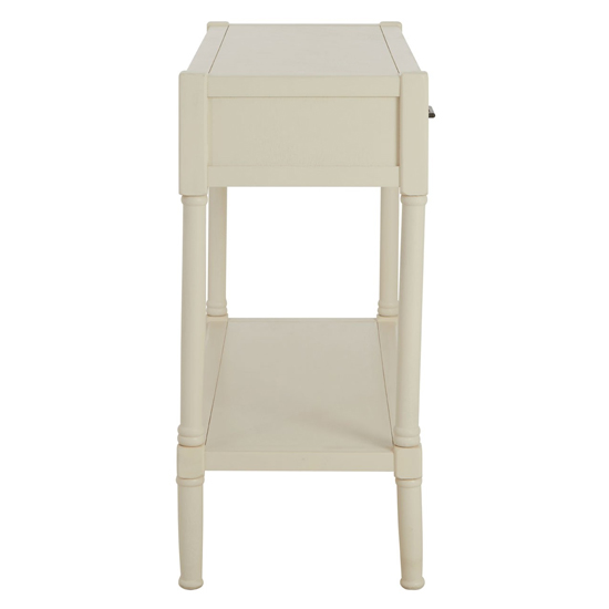 Heritox Wooden 2 Drawers Console Table In Vintage Grey