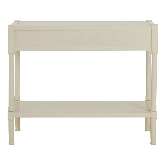 Heritox Wooden 2 Drawers Console Table In Vintage Grey