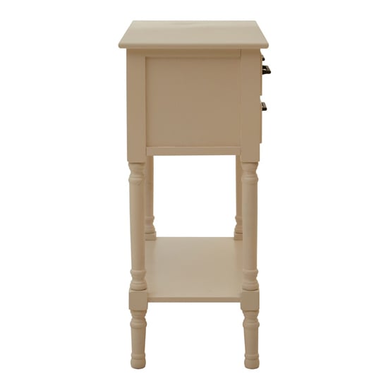 Heritox Wooden 3 Drawers Console Table In Pearl White_3
