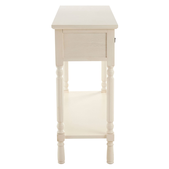 Heritox Wooden 3 Drawers Console Table In Vintage Cream