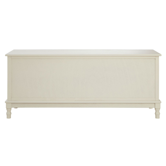 Heritox Wooden 3 Drawers TV Stand In Pearl White