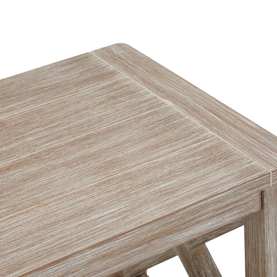 Heritox Wooden Bookcase With 3 Shelves In Weathered Natural